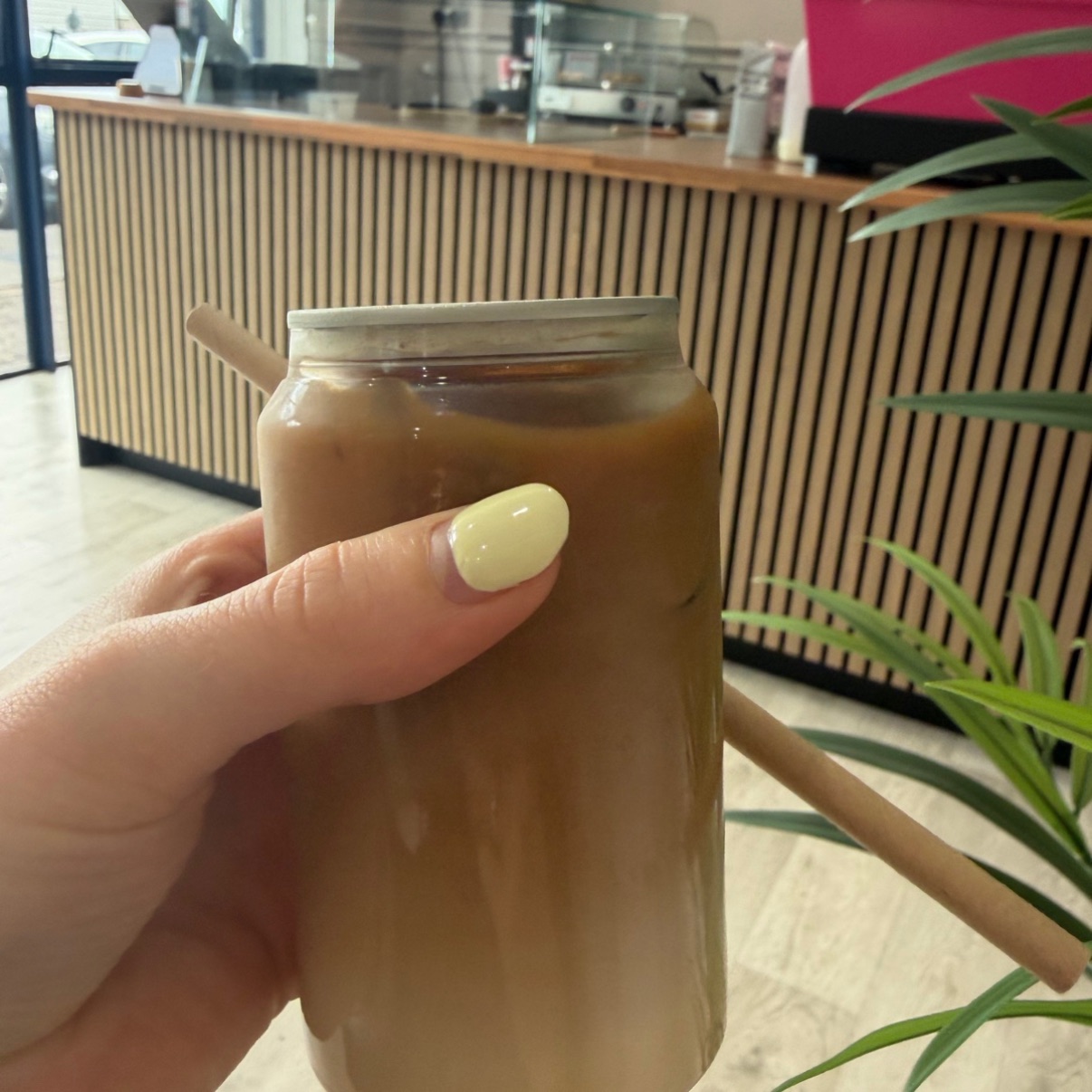 Iced flat white, oat milk logged by Siobhan in Ireland